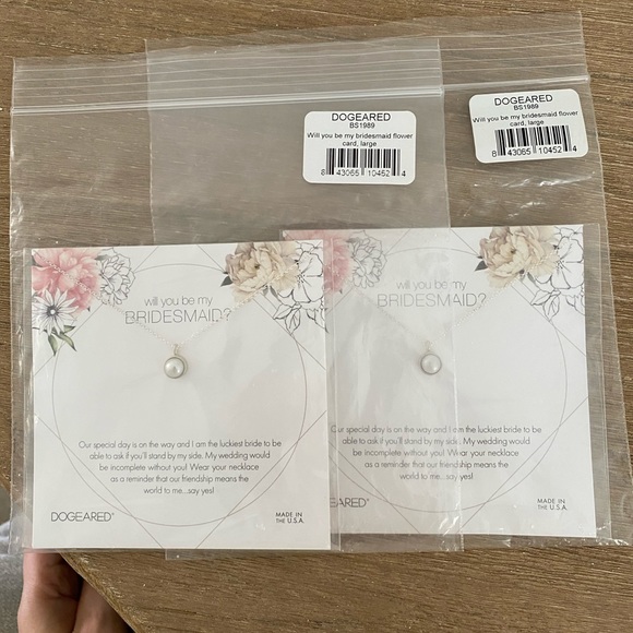 Dogeared Sterling Silver Bridesmaid Pearl Necklace - Picture 7 of 8